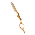 thumbnail image 1 of sweethay 1 Juego de cortadora de cabello, peine de corte de pelo a la moda, herramienta de capas de cabello, diseño único, apariencia exquisita, tijeras Cuidado del cabello Oro sweethay CE011695-03, 1 of 6
