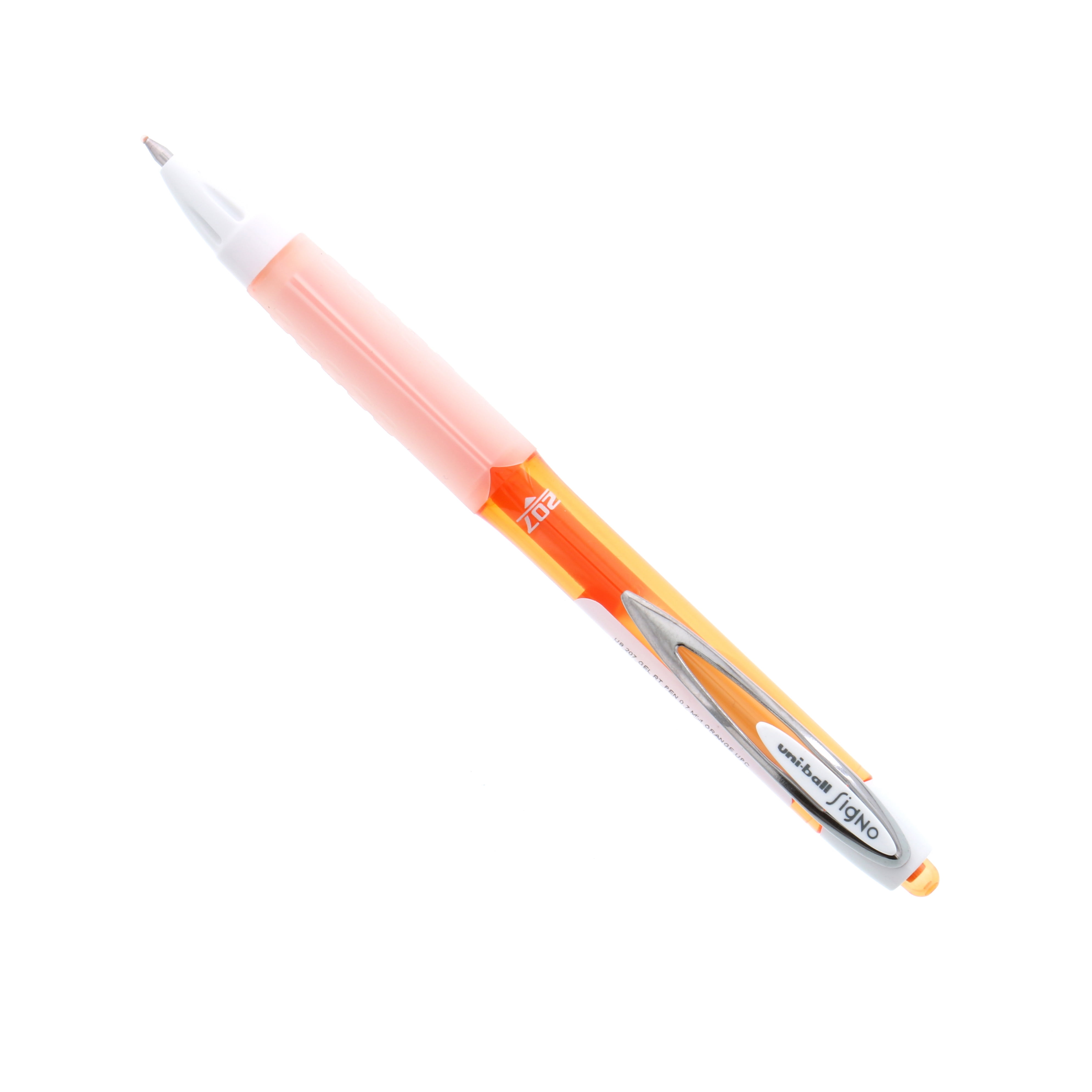 5 pcs UNI-BALL SIGNO 207 F 0.7mm roller ball pen ORANGE ink 