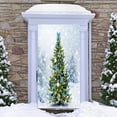 thumbnail image 5 of Christmas Door Cover Hanging Cloth Tapestry 90×200cm White Polyester Holiday Decoration with Adhesive Strips for Wall Party Background, 5 of 6