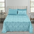 thumbnail image 1 of Lux Decor Collection 6 Piece Paisley Printed Sheets set, King Size Bed Sheets- Microfiber Blue Sheets, 1 of 5