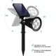 thumbnail image 4 of Iluminación solar para exteriores, luces LED para jardín, luces para paisaje, focos para suelo o pared, IP67, resistente al agua, apto para jardín, césped, patio, parque, estacionamiento, 2 piezas, 4 of 5