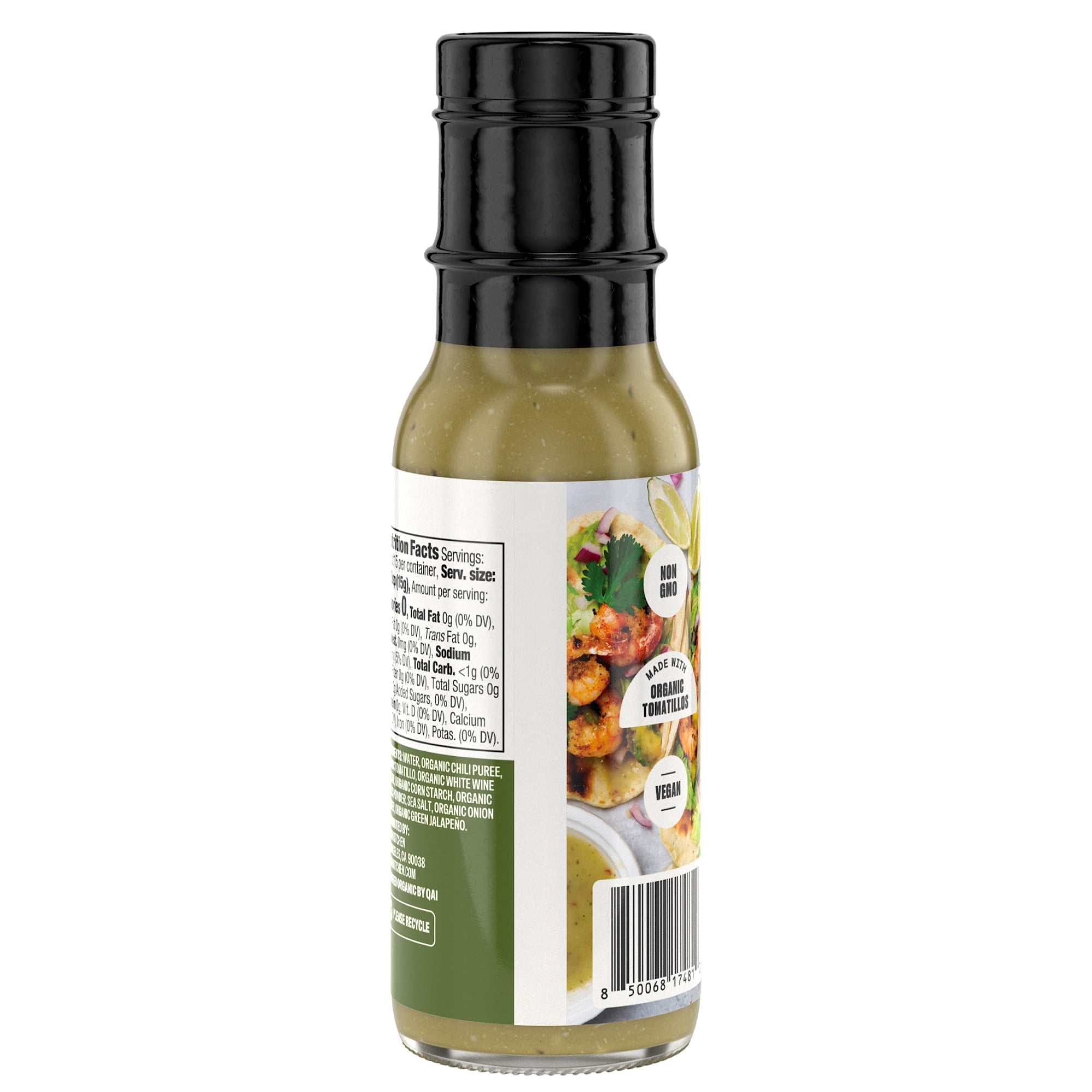 (2 pack) Smash Kitchen Organic Medium Green Taco Sauce, 8 oz