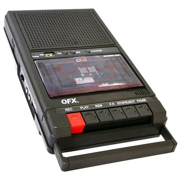 QFX RETRO-39 Shoebox Tape Recorder with USB Player