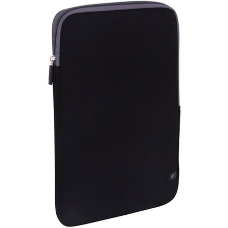 V7 Ultra Protective Sleeve for Ultrabooks and Laptops up to 13.3", Black/Gray