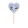 thumbnail image 1 of Calculation Content Guopai Mathematics Toothpick Flags Heart Lable Cupcake Picks, 1 of 3