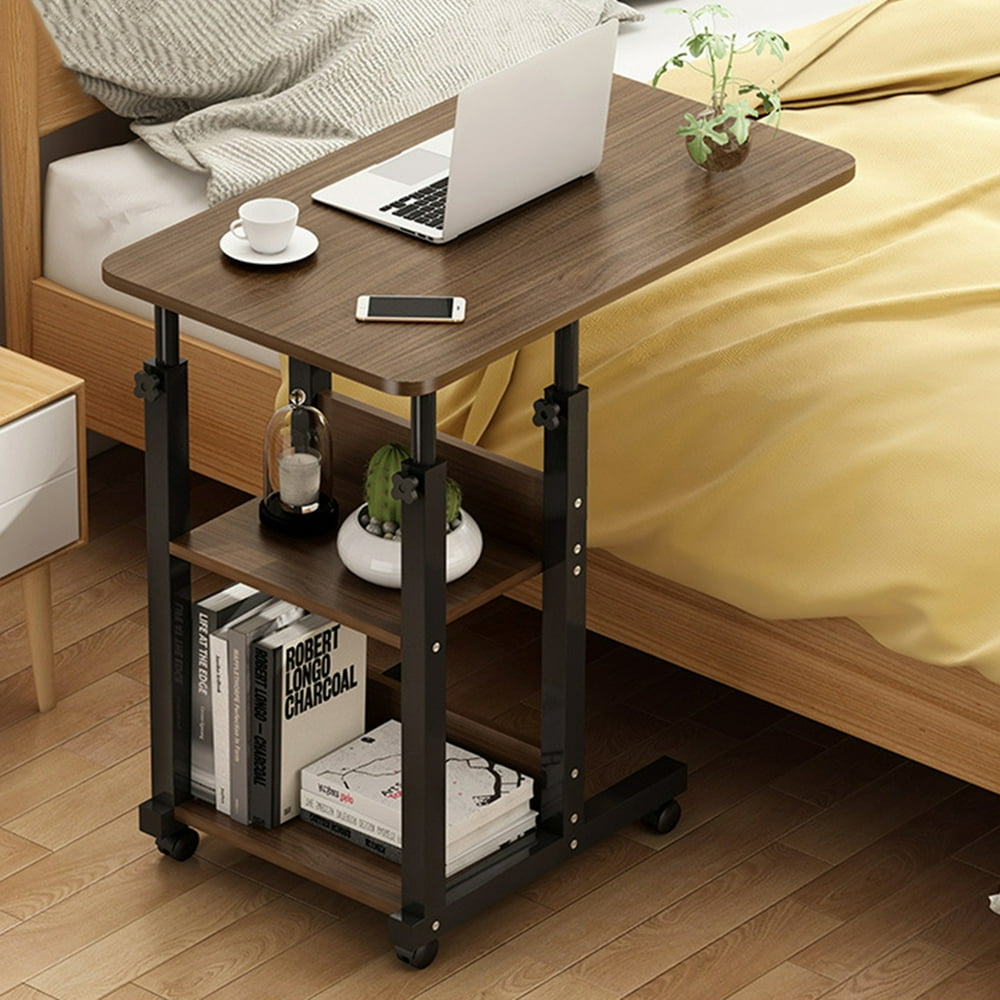 Portable Height Adjustable Rolling Laptop Desk Stand Up Computer Desk