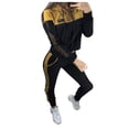 thumbnail image 1 of Women Solid Color Hooded Sweatshirt and pant Tracksuit Sport Suit, 1 of 1