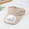 thumbnail image 2 of Shadoumai Sun Visor Hats with Fan,Solar Powered Cooling Baseball Chapeau Breathable UV Protection,USB Charging for Men Women Unisex, 2 of 6