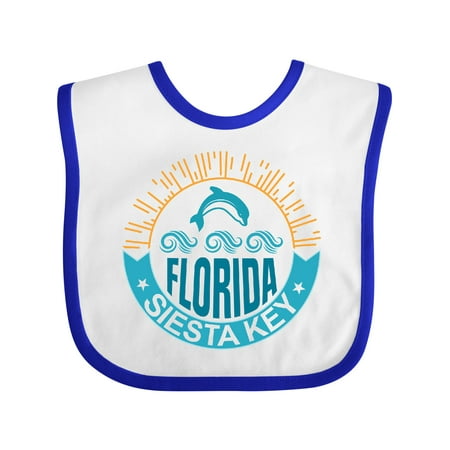 

Inktastic Siesta Key Florida Beach Vacation Gift Baby Boy or Baby Girl Bib