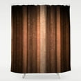thumbnail image 2 of Brown Striped Shower Curtain, Orange Copper and Pale Peach Abstract Fall Cool Glass Texture Vintage Ombre Design Bathroom Curtain Waterproof Fabric Shower Curtain, 72x72, 2 of 6