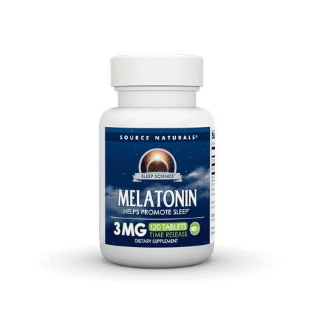 Source Naturals Melatonin Timed Release 3mg, 120 Tablets