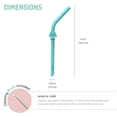 thumbnail image 4 of Melii Silicone Animal Straws with Cleaning Brush, 4 of 6