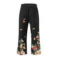 thumbnail image 3 of Leesechin Women's Capri Pajama Pants Printed Drawstring Comfy Pj Bottoms With Pockets, 3 of 4
