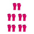 thumbnail image 2 of Guardurnaity 1 par de guantes sin dedos Accesorio de ropa cómodo Calentadores de manos térmicos Guante largo de punto para exteriores Rosa roja Type2 NO2, 2 of 6