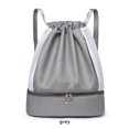 thumbnail image 3 of Minnieouse Bolsa de gimnasio para adultos, impermeable informal para Fitness, ropa, pantalones, paraguas, bolsas de natación con separación seca y Envolturas para manijas de equipaje Gris Minnieouse AP018658-06, 3 of 6