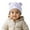 Light Purple, variant on Toddler Hat Winter Knitted Hat With Bear Ear & Warm Lined - Thick Soft Yarn Cap,Warm Thermal for Cold Weather,Stylish Headwear for Outdoor Activities,Size:0-3