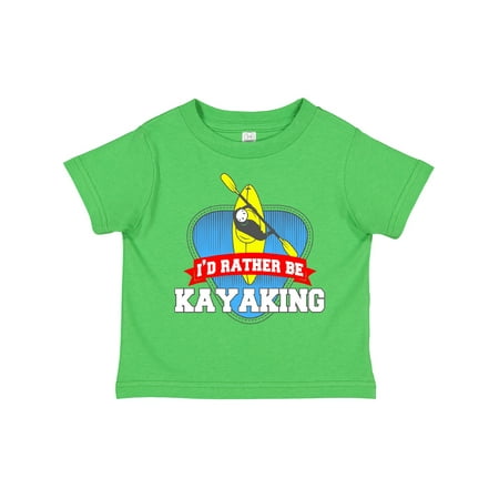 

Inktastic I d Rather Be Kayaking Gift Toddler Boy or Toddler Girl T-Shirt