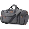 thumbnail image 1 of Bolsa de lona Gonex de 60 litros con compartimento para zapatos, color gris, 1 of 7