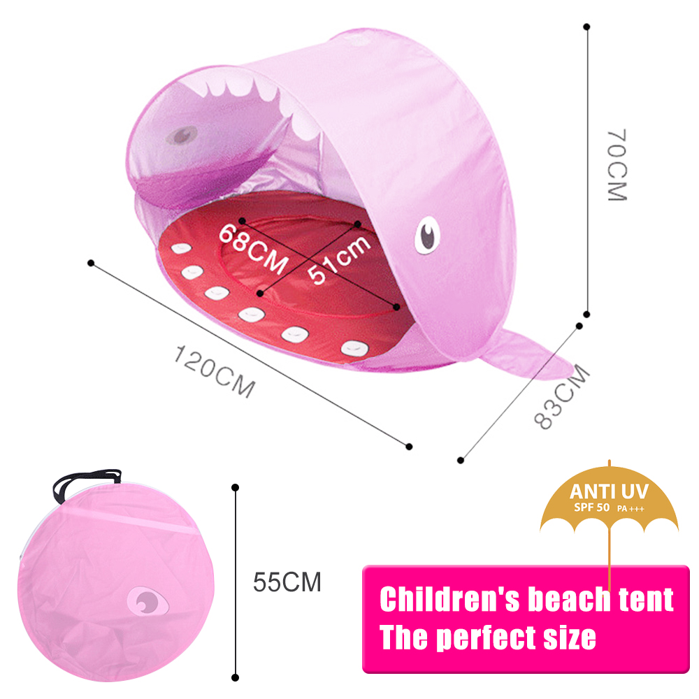 Amerteer Baby Beach Tent,Tents for Camping, Pop Up Tent Sun Shade Instant Tent Sun Shelter Kids Beach Tent Waterproof Portable UPF 50+ UV Protection Tent for Outdoor Family Camping Hiking Fishing - image 5 of 6