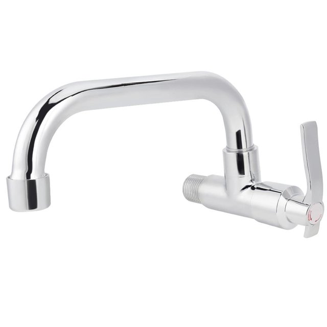 Qiilu Kitchen Water Faucet Tap /2in Wall Mounted Single Cold Water Tap Sink for Home Kitchen Use