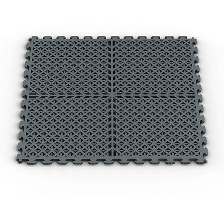 Norsk Nsmpvn6dg Vented Drain Pattern Pvc Floor Tiles Dove
