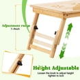 thumbnail image 4 of Escritorio para portátil Dezyfurni, bandeja de cama plegable ajustable de bambú, 4 of 8