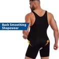 thumbnail image 5 of Mens Shapewear Tummy Control Bodysuit Waist Trainer Full Body Shaper Fajas Compression Shorts Slim Belly, 5 of 6