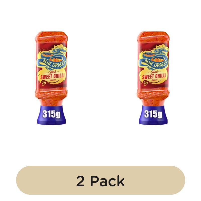 Blue Dragon Hot Thai Sweet Chilli Sauce 315g, British Import (Pack of 2)