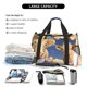 thumbnail image 5 of Fotbe Cows Cattles Bolsa de Viaje con Estampado, Bolsa de Fin de Semana para Mujer con Compartimento para Zapatos, Bolsa de Gimnasio con Bolsillo Húmedo, 5 of 7