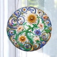 thumbnail image 5 of NEW HABIITS DIY Dotted Diamond Pendant, Diamond Art Painting Creative Design Round Home Decoration Pendant (Double-Sided Pattern, Single-Sided Dotted Diamond)-Flower, 5 of 11