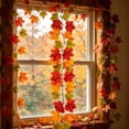 thumbnail image 6 of EWASWON 100cm Artificial Maple Leaf Garland, Faux Fall Maple Leaves Hanging Vine for Halloween Harvest Festival Home Decor, 6 of 8