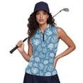 thumbnail image 6 of Whosucclay Coral Reef Print Womens Sleeveless Golf Shirts for Female, Elastic Casual Breathable Golf Shirts for Women for Outdoor Sports Tennis Athletic Running, 6 of 8