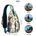thumbnail image 5 of Crossbody Sling Bag Marble Modern Geometric Flowers Abstract Travel Sling Bag Shoulder Backpack Travel Chest Pack for Men Women, 5 of 6