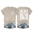 thumbnail image 1 of Nouveautés et Tendances T-Shirts Graphiques Uooqdmx pour Femmes, Chandail de Baseball pour Femmes, Chandail à Manches Courtes pour Femmes, Haut Décontracté à Col Rond à Manches Courtes, Chemises en Coton pour Femmes, Kaki G, 1 of 2