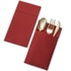 thumbnail image 3 of 150 Servilletas Desechables con Bolsillo Integrado para Cubiertos, Tela Predoblada Como Servilletas de Papel para Fiesta de Boda, Color Rojo, 3 of 7
