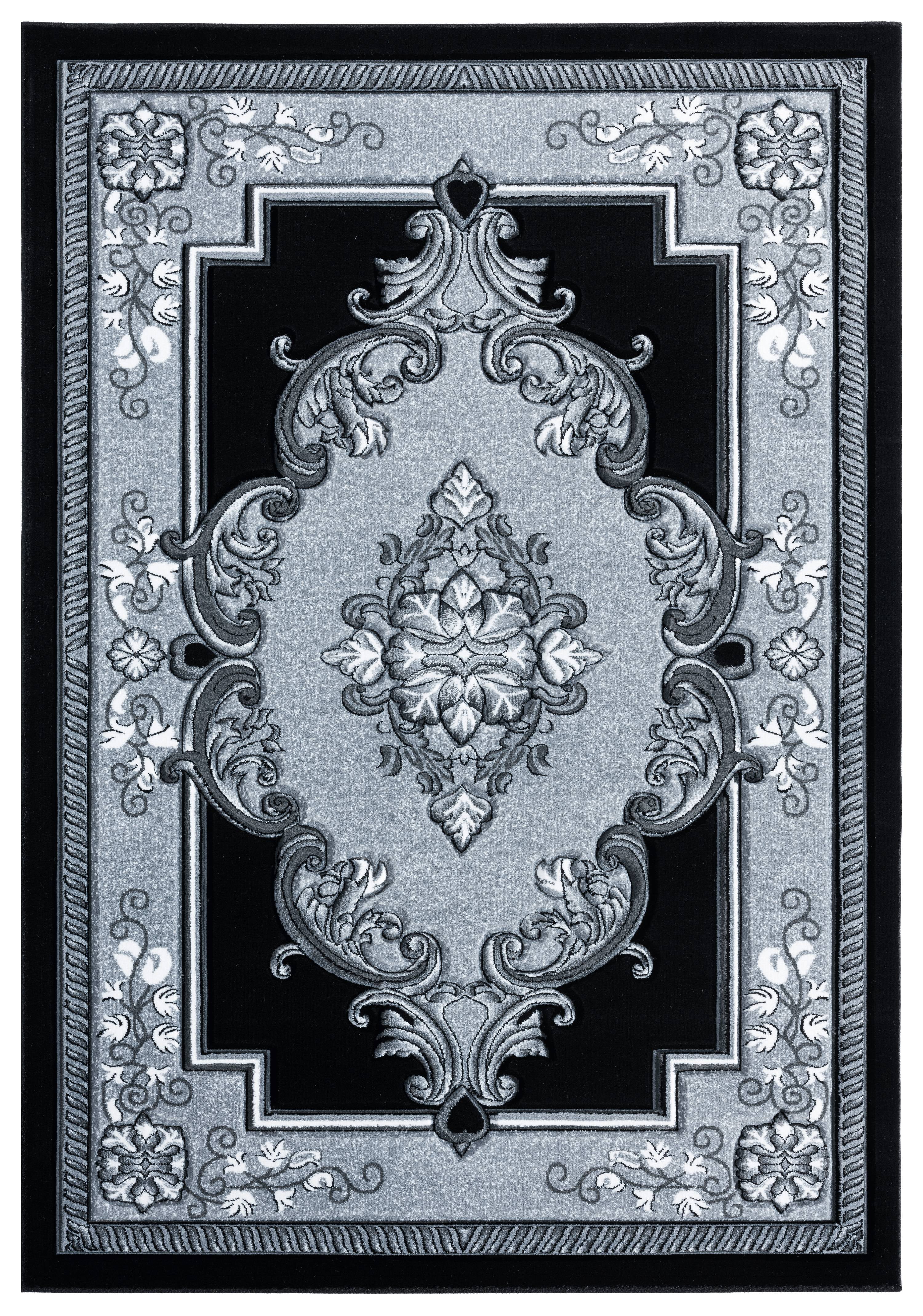 United Weavers Drachma Patras Traditional Medallion Area Rug, Silver, 5'3" x 7'6"