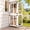 Beige, variant on Aivituvin Outdoor Cat Catio with Wheels, 62.8" Tall 3-Tier Wooden Cat Enclosure with 3 Platforms, Resting Box and Waterproof Fabric Roof