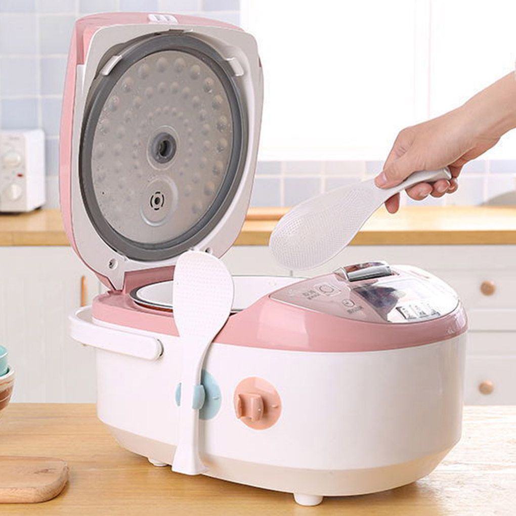Random Color Portable Rice Cooker Spoon Suction Holder Kitchen
