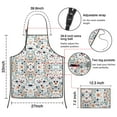 thumbnail image 3 of Light Pioneer Flower Pattern Apron-Garden Aprons for Women with Pockets-Cotton Linen Waterproof Kitchen Cooking Gardening Aprons Adjustable for Kitchen,Cooking,BBQ and Salon 33x27 Inch, 3 of 6