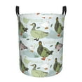 thumbnail image 1 of Fotbe Mallard Ducks Wild Birds Cesto de Ropa con Asas, Cesto Impermeable de Gran Capacidad, Bolsa de Lavado para Dormitorio, Cesto de Ropa con Ruedas y Asas-Small, 1 of 6