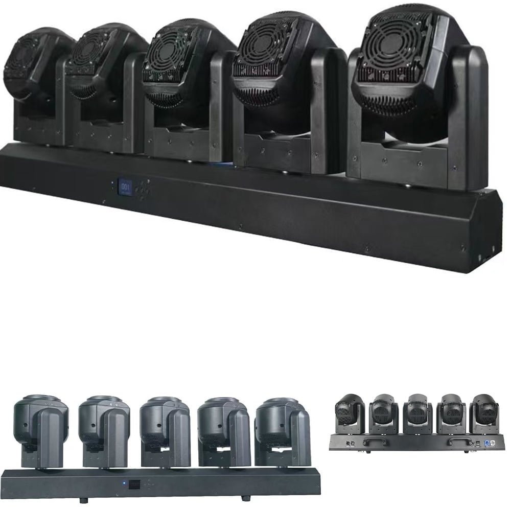 Professional 600W DJ Lighting 5 Heads LED Beam Moving Head Light DMX Control Stage Light for Club Bar Party Show
