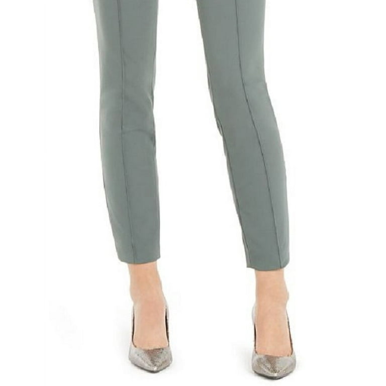 Escada Women's Seamed Skinny Pants Green Size 34 