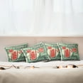 thumbnail image 3 of Ambesonne Retro Throw Pillow Cover 4 Pack, Nostalgic Bar Poster, 16", Green Red, 3 of 6