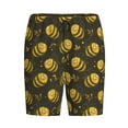 thumbnail image 3 of Picia Cute Cartoon Bees Pajama Shorts for Men, Men's Pajama Bottoms, Sleepwear,Short Pajama Pants-3X-Large, 3 of 9