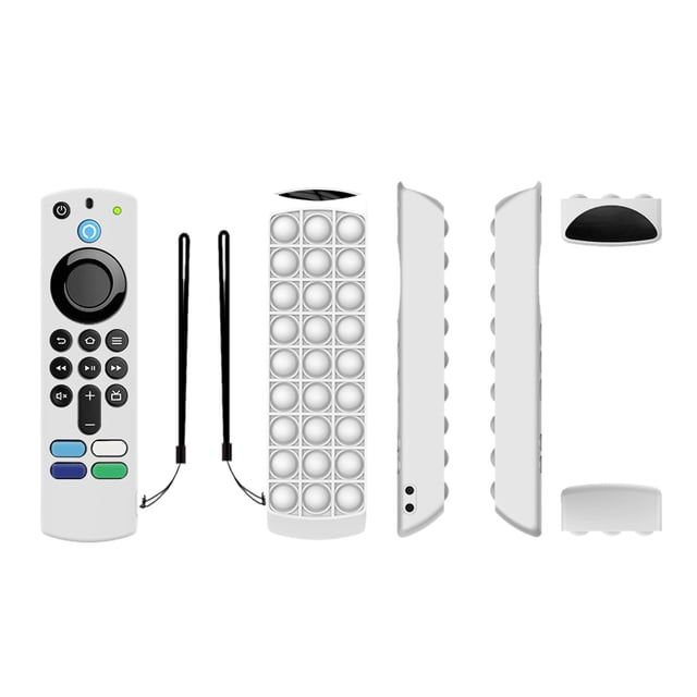 Reemplazo de la cubierta remota para Alexa Voice Remote/TV Stick Funda protectora de silicona de tercera generación