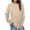 Beige, variant on Jszlgo Womens Casual Crewneck Sweatshirts Long Sleeve Loose Fit Soft Pullover Tops Y2K Tops Fall Clothes for Women Long Sleeve Shirts Tunic Tops