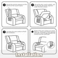 thumbnail image 4 of Sofa Armrest Organizer 6 Pockets Non Slip Couch Caddy Magazine Remote Holder (grey ), 4 of 9