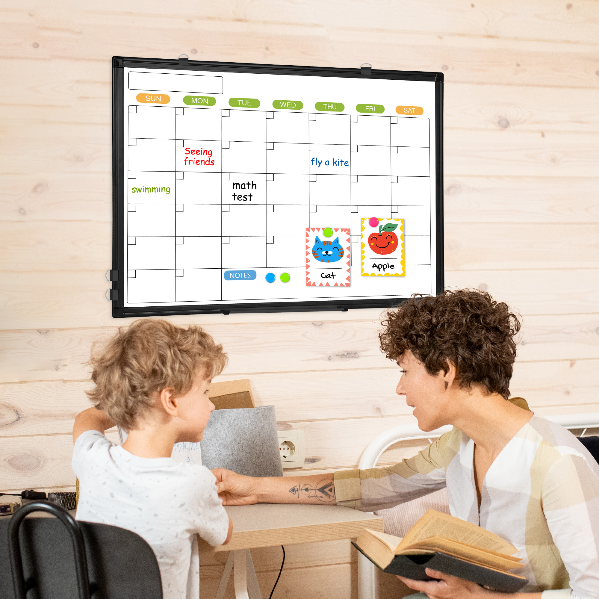 Dollar Boss Double-Sided Magnetic Dry Erase Calendar 24x18 photo 2