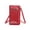 Red, variant on VeFlora Women's Touchscreen Phone Crossbody Bag, Small Cell Phone Wallet Purse, Multi-Pocket Mini Shoulder Bag for Travel Shopping Daily Use(Light Pink/One Size)