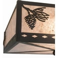 thumbnail image 2 of Meyda Tiffany 171415 Balsam Pine 2 Light 26" Wide Semi-Flush Square Ceiling Fixture -, 2 of 4